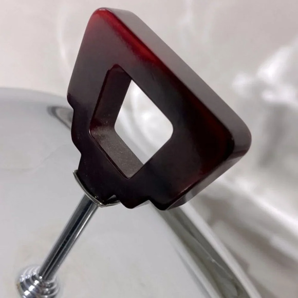 Vintage Glo Hill Gourmates Two Tier Chrome Serving Tray With Bakelite Handles - Picture 8 of 15